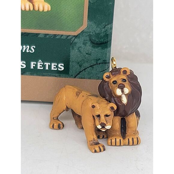 Vtg 2000 Hallmark Miniature Kindly Lions Ornament Special Edition Noah's Ark - Picture 2 of 6